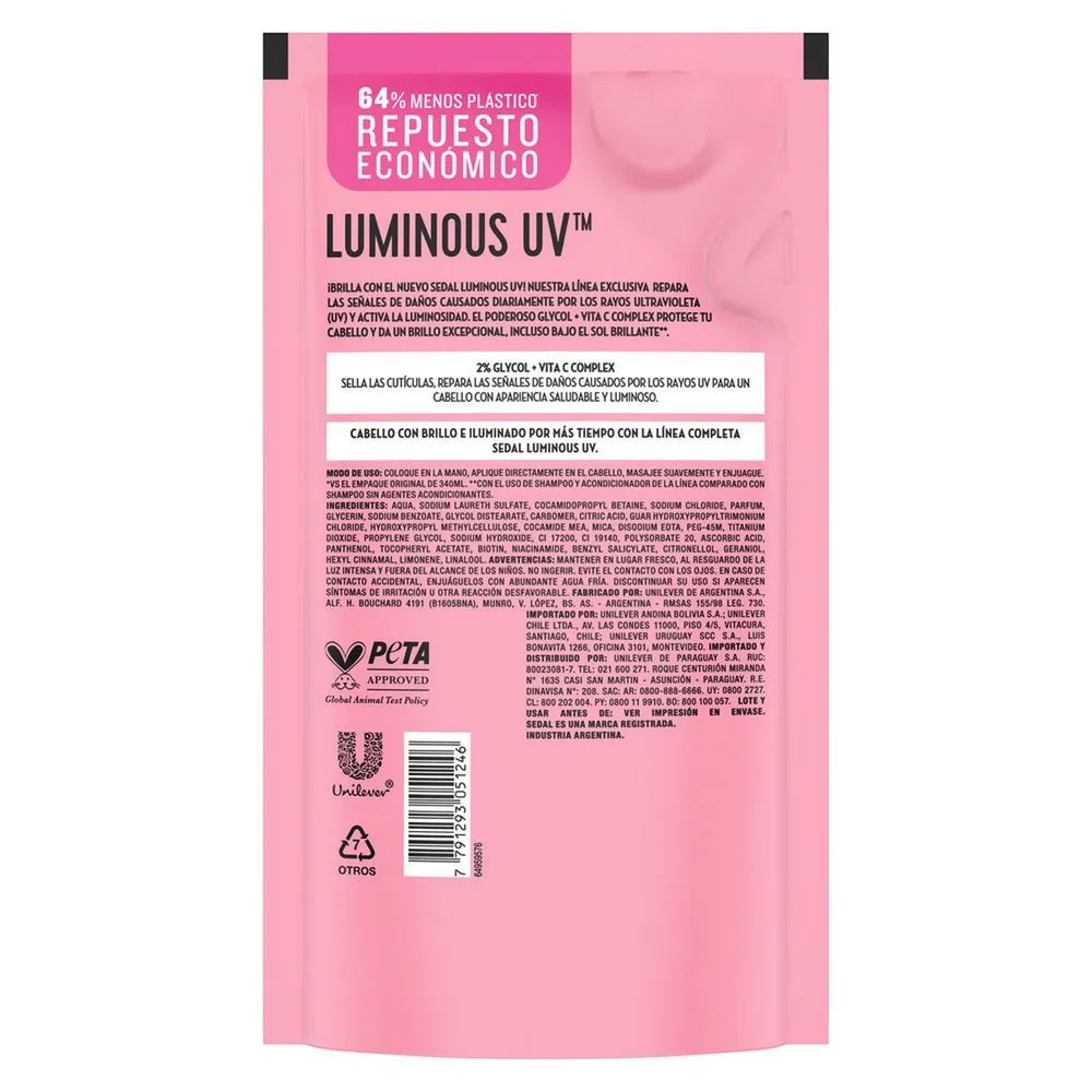 Sedal Shampoo Doypack Luminous UV