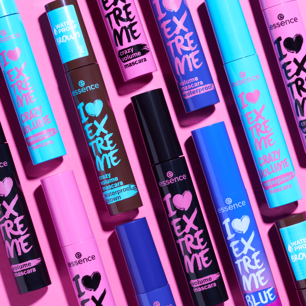 Essence Máscara de Pestañas Voluminizadora I Love Extreme Resistente Al Agua