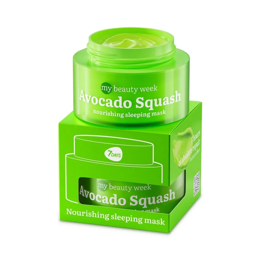 7Days Mascarilla Facial con Palta - Sleeping Mask Avocado Squash