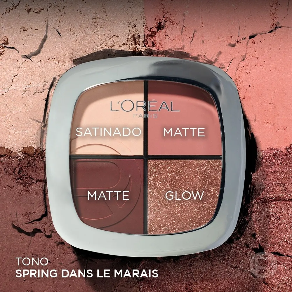 L'Oréal París Paleta de Sombras Rendez-Vous Couleur Quad