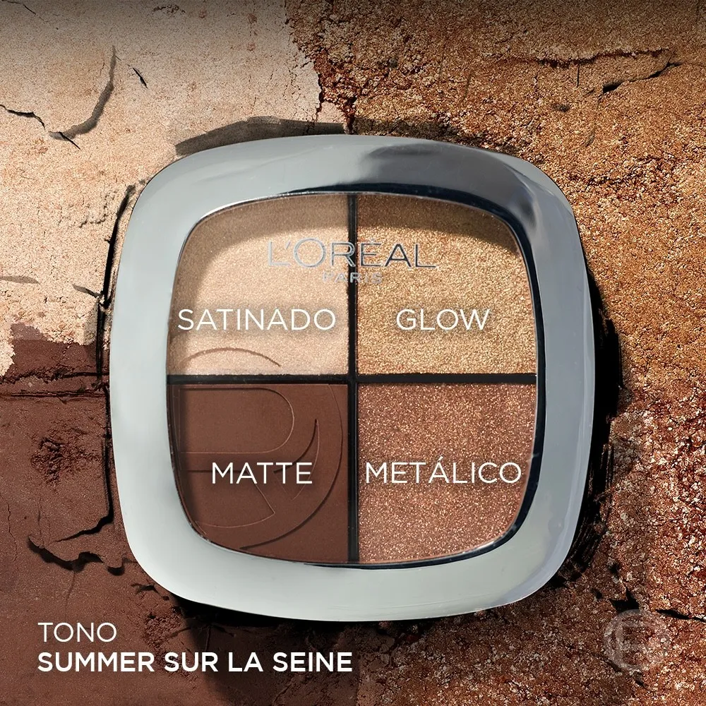 L'Oréal París Paleta de Sombras Rendez-Vous Couleur Quad