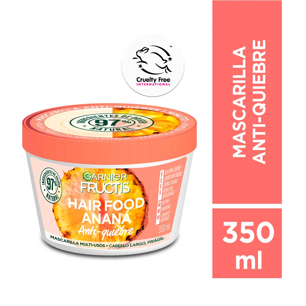 Garnier Mascarilla Fructis Hair Food Ananá