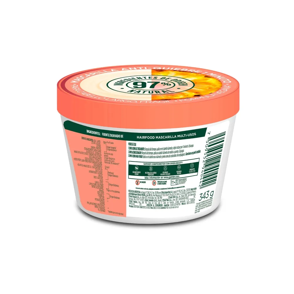 Garnier Mascarilla Fructis Hair Food Ananá
