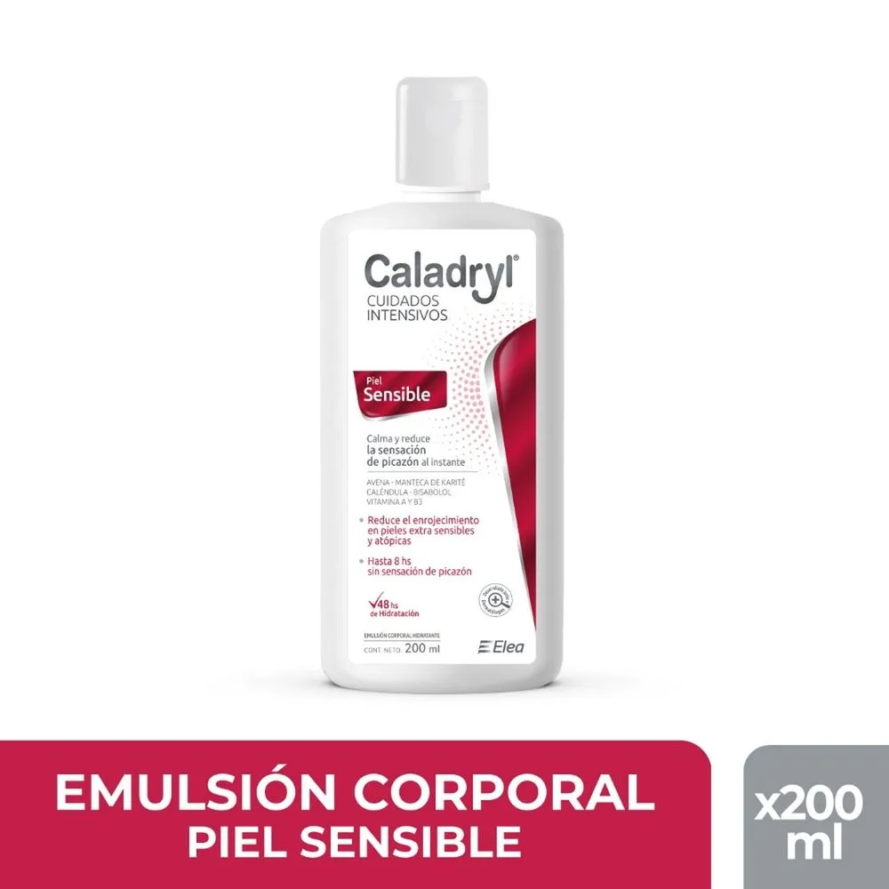 Caladryl Emulsión Corporal Hidratante Cuidados Intensivos Piel Sensible