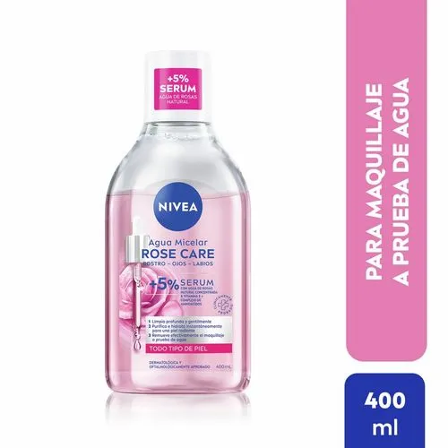 Nivea Agua micelar bifásica NIVEA Rose Care x 400 ml