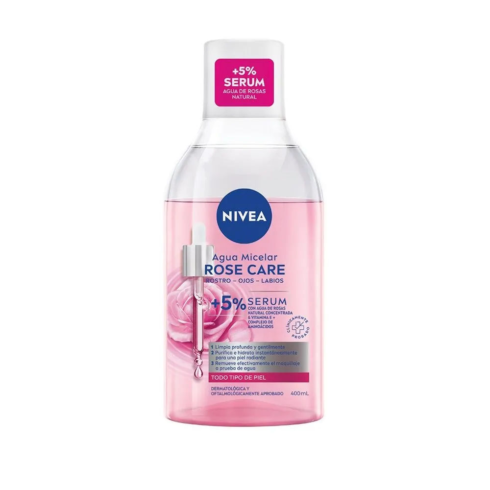 Nivea Agua micelar bifásica NIVEA Rose Care x 400 ml