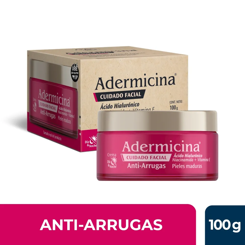 Adermicina Crema Facial AntiAge con Ácido Hialurónico