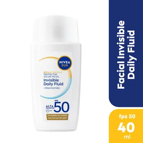 Nivea Protector solar facial NIVEA SUN Invisible Daily Fluid Para todo tipo de piel