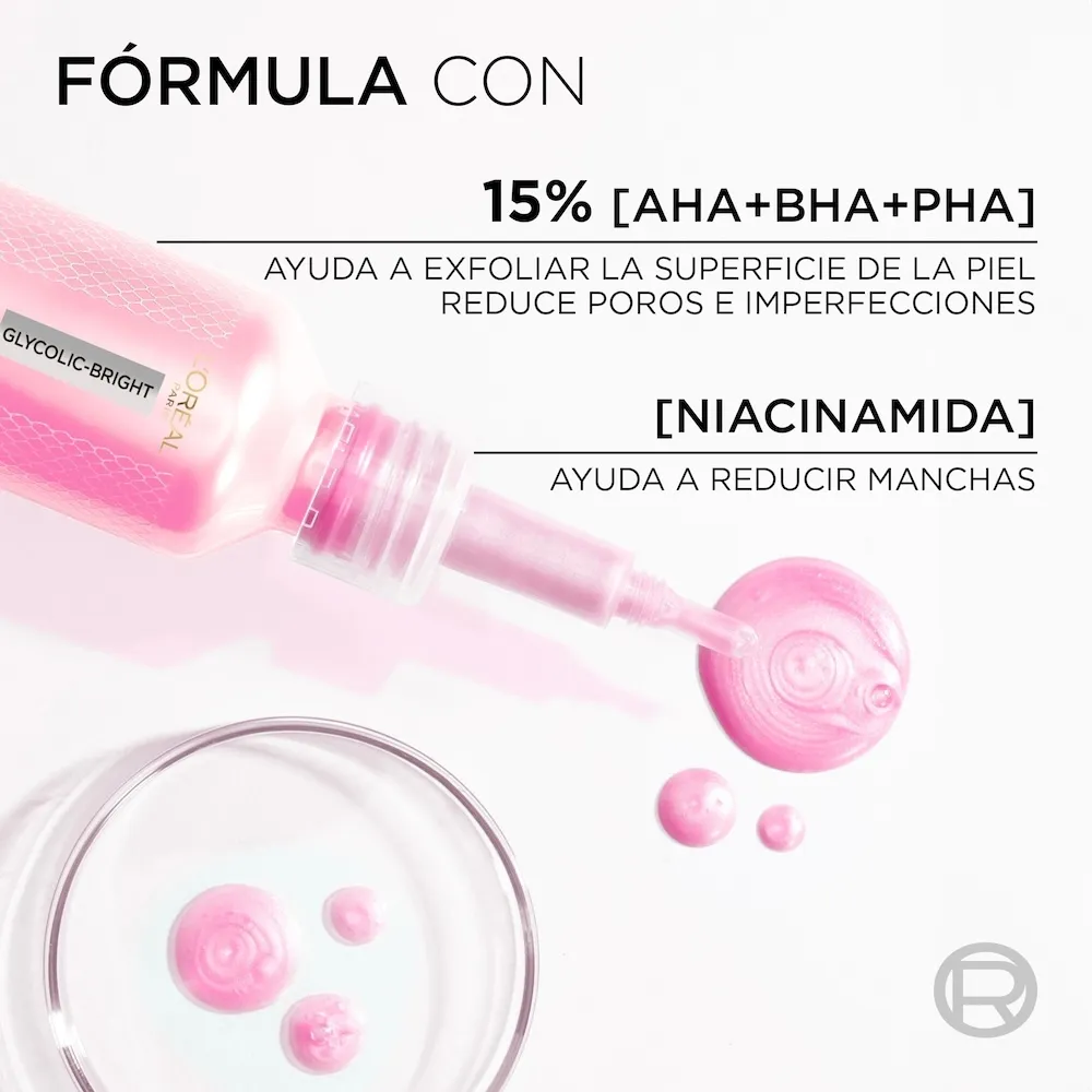 L'Oréal París Peeling Exfoliante Anti Manchas Glycolic Bright