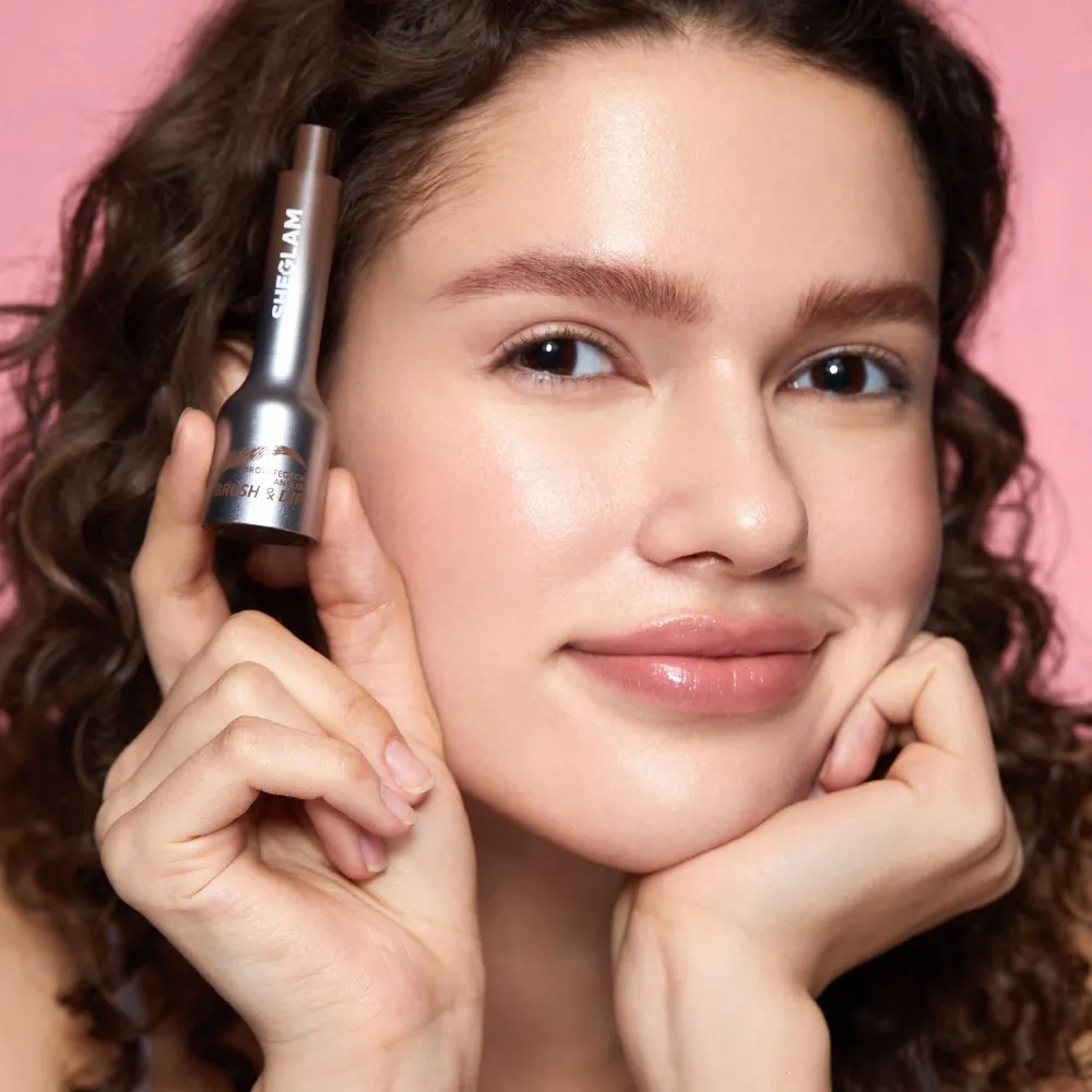 Sheglam Dúo de Cejas Brow-Fection Angled Brush & Dip