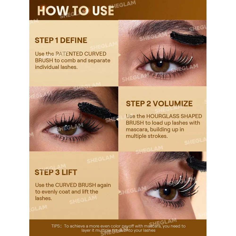 Sheglam Máscara de Pestañas All-In-One 24K Multi-Effect Mascara