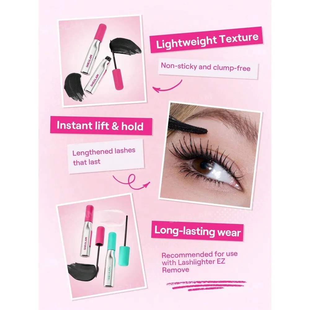 Sheglam Máscara de Pestañas Resistente al Agua Lashlighter Up & Out Mascara