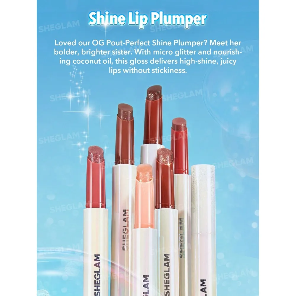 Sheglam Brillo Labial Sólido Voluminizador Pout-Perfect Shimmer Lip Plumper