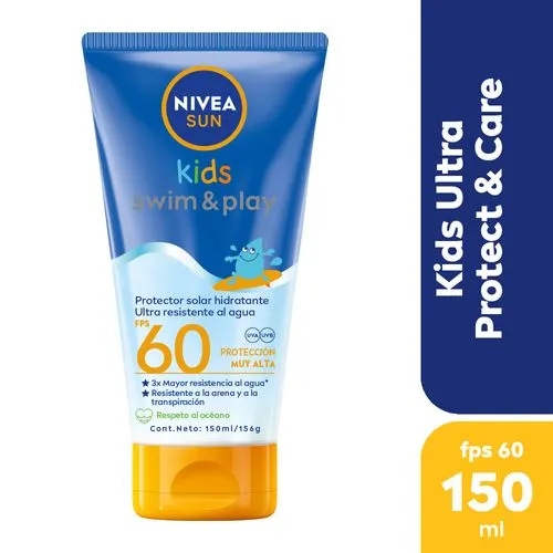 Nivea Protector solar NIVEA Swim & Play Kids FPS 60 Ultra Resistente al agua