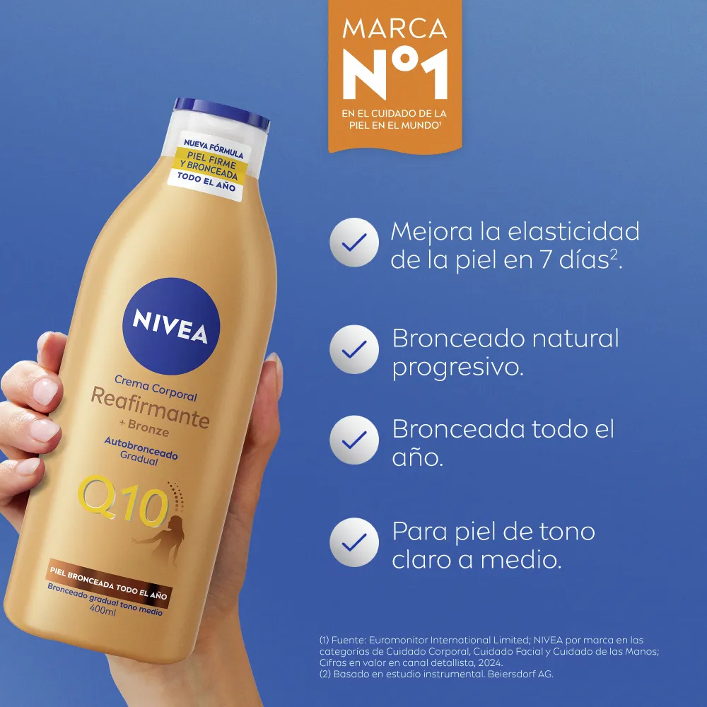 Nivea Loción Corporal Autobronceante+Reafirmante Q10