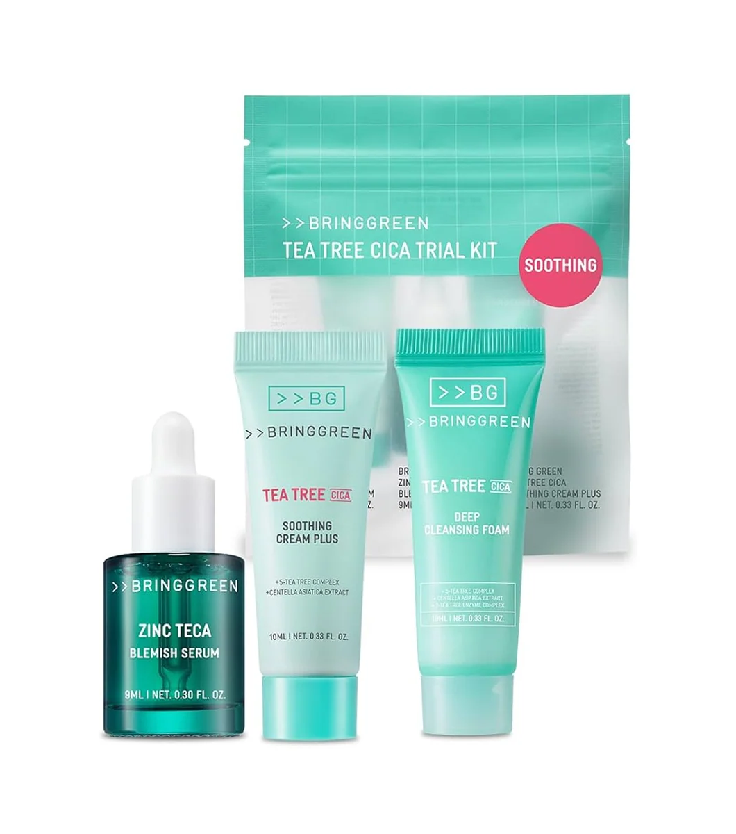 BRINGGREEN Kit De Viaje Bringgreen Tea Tree Cica Rutina K-beauty