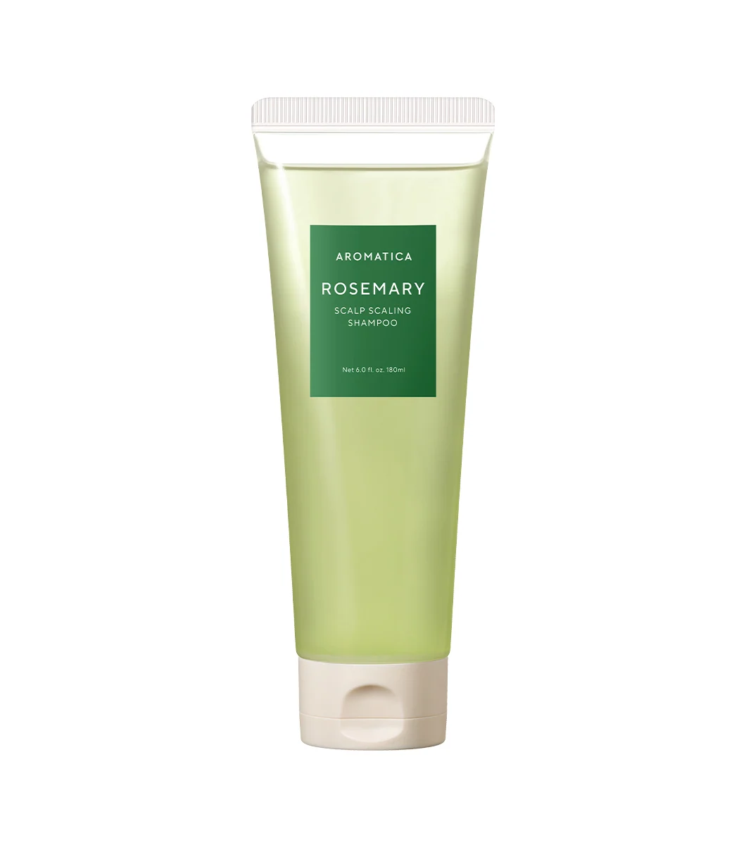 AROMATICA Rosemary Scalp Scaling Shampoo 180ml– Shampoo Exfoliante y Fortalecedor con Romero