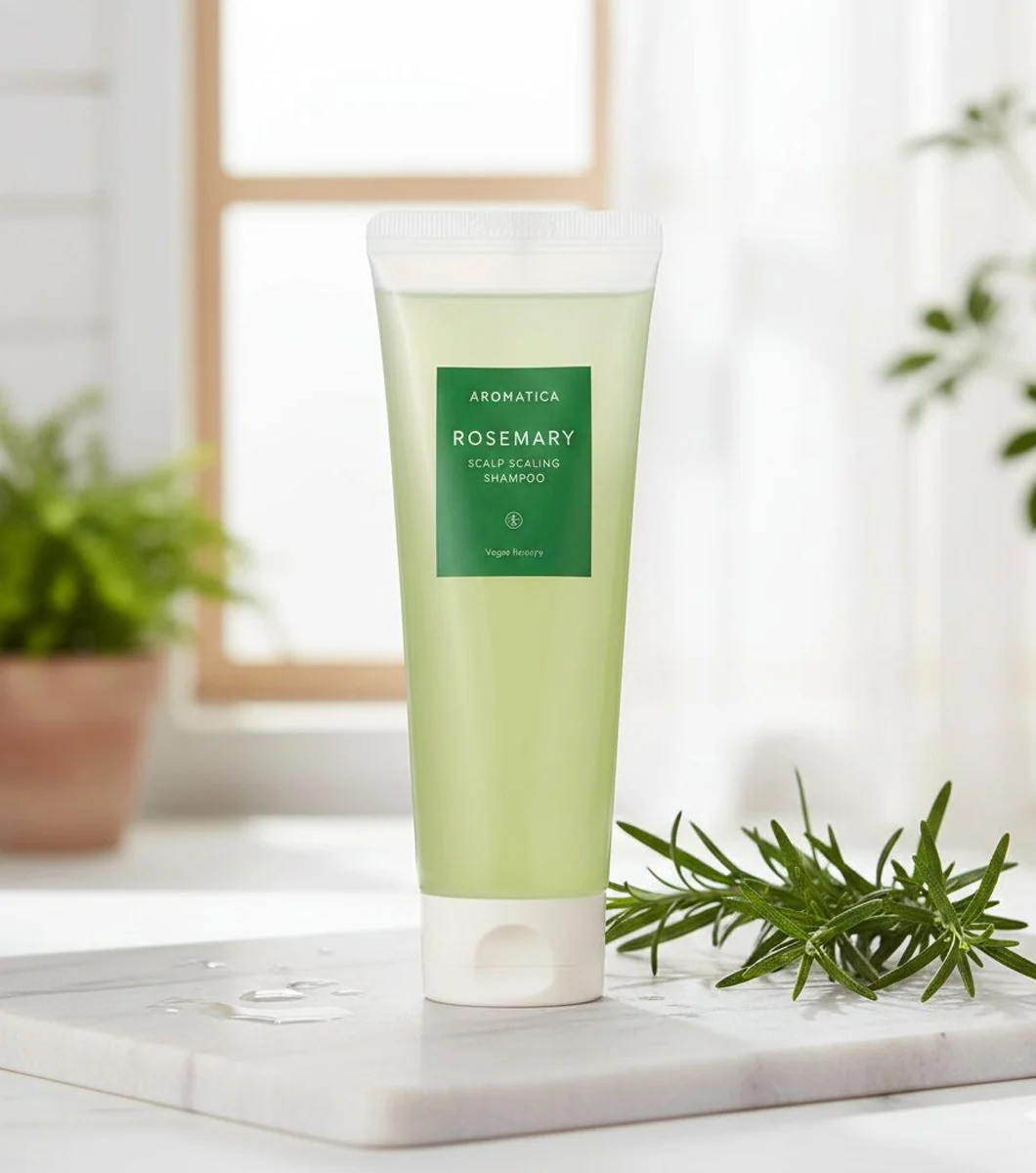 AROMATICA Rosemary Scalp Scaling Shampoo 180ml– Shampoo Exfoliante y Fortalecedor con Romero