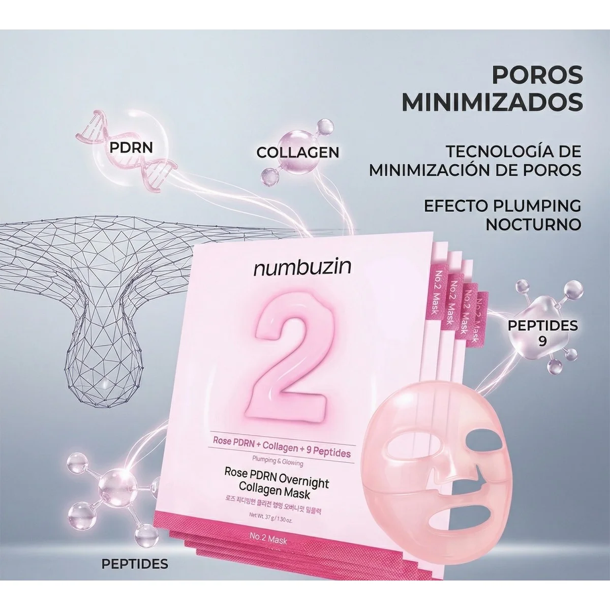 NUMBUZIN No.2 Water Collagen 65% Voluming Sheet Mask 1u
