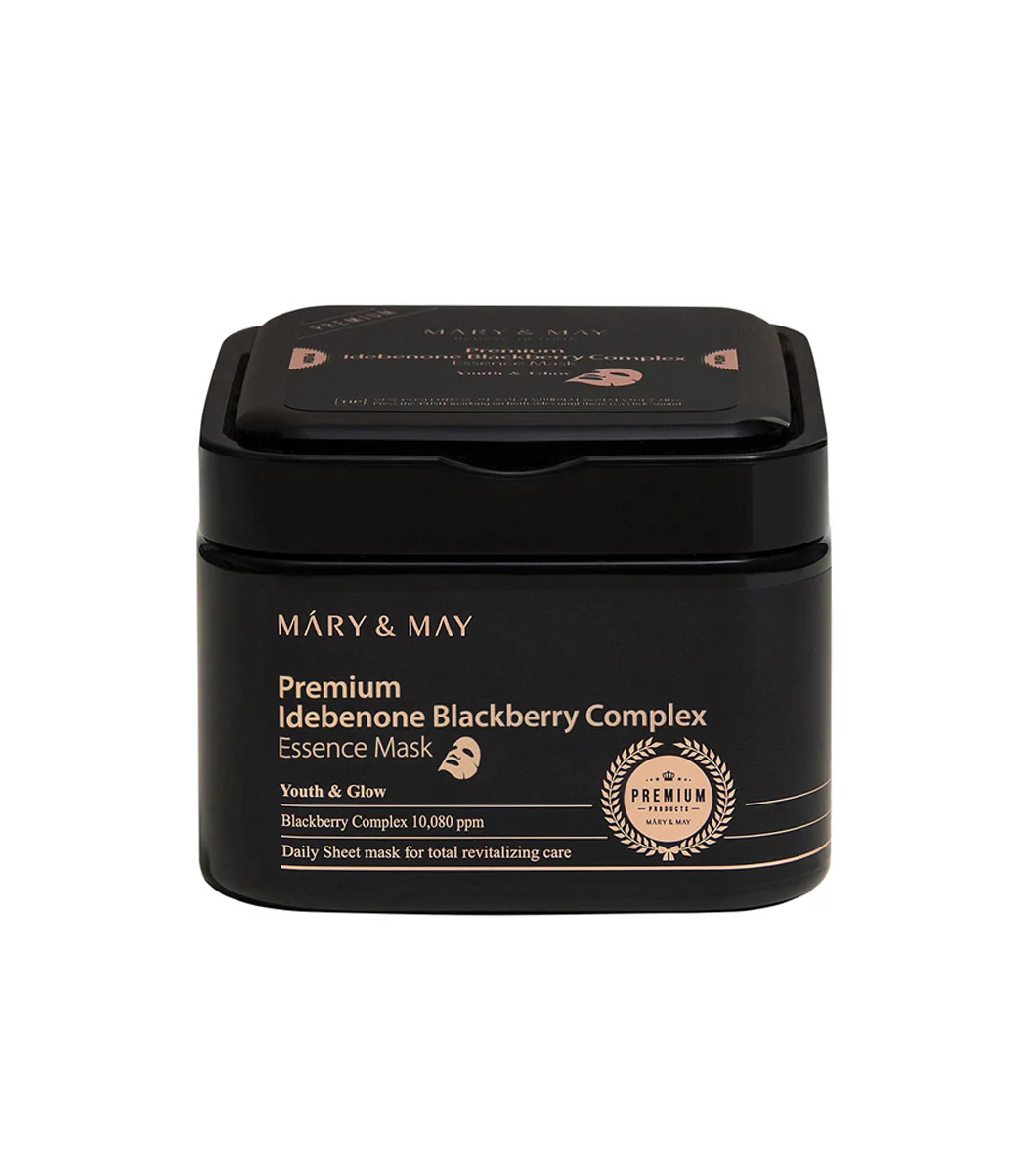 MARY&MAY Premium Idebenone Blackberry Complex Essence Mask 20u