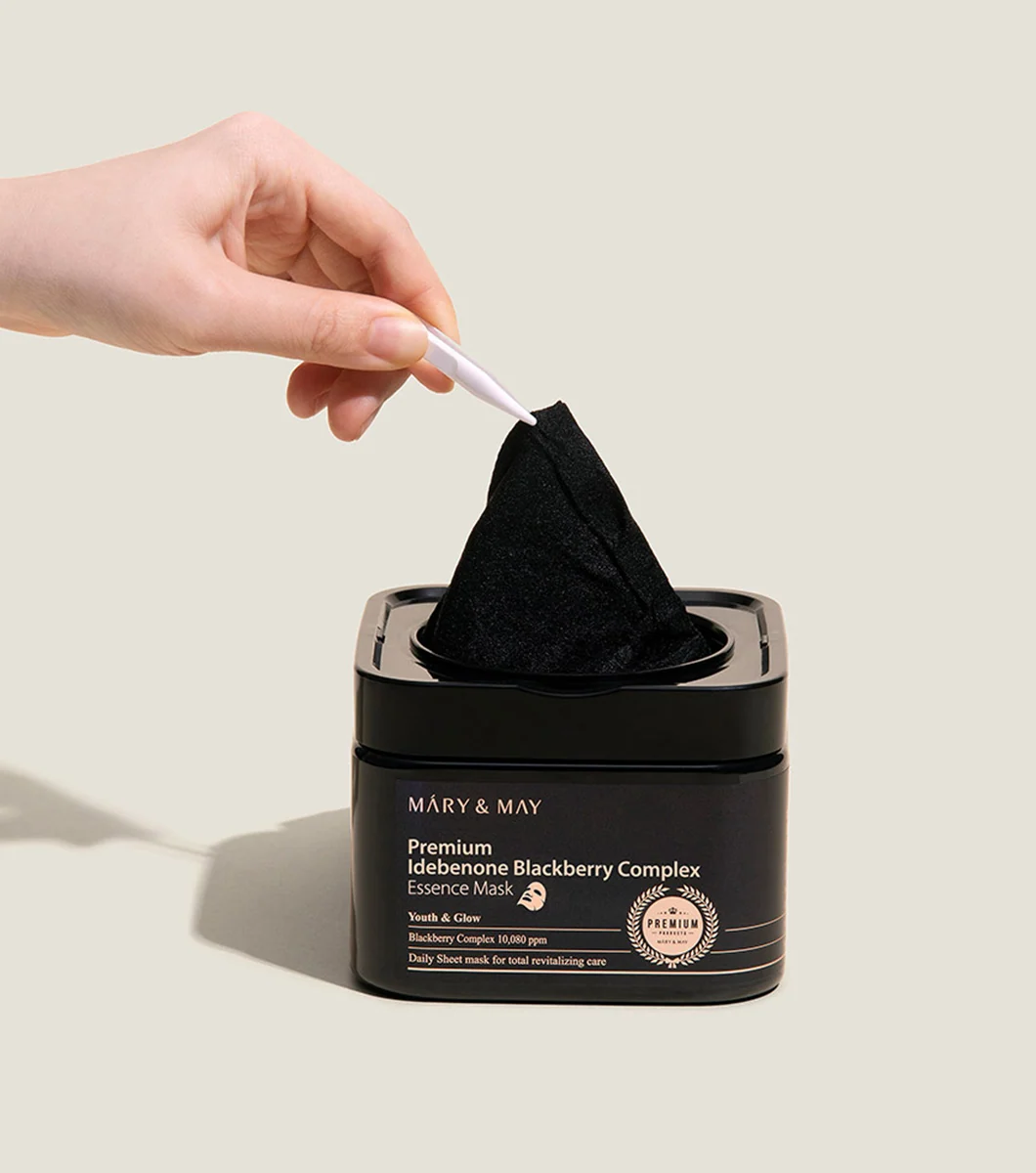 MARY&MAY Premium Idebenone Blackberry Complex Essence Mask 20u