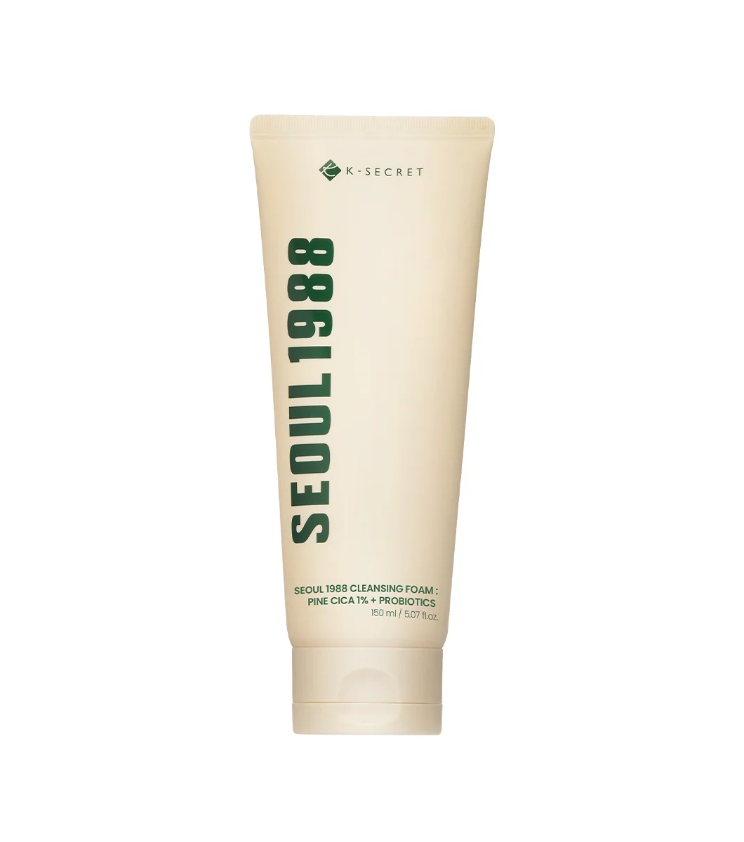 K-secret Seoul 1988 Cleansing Foam: Pine Cica 1% + Probiotics 200ml