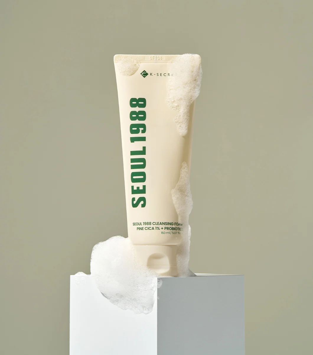 K-secret Seoul 1988 Cleansing Foam: Pine Cica 1% + Probiotics 200ml