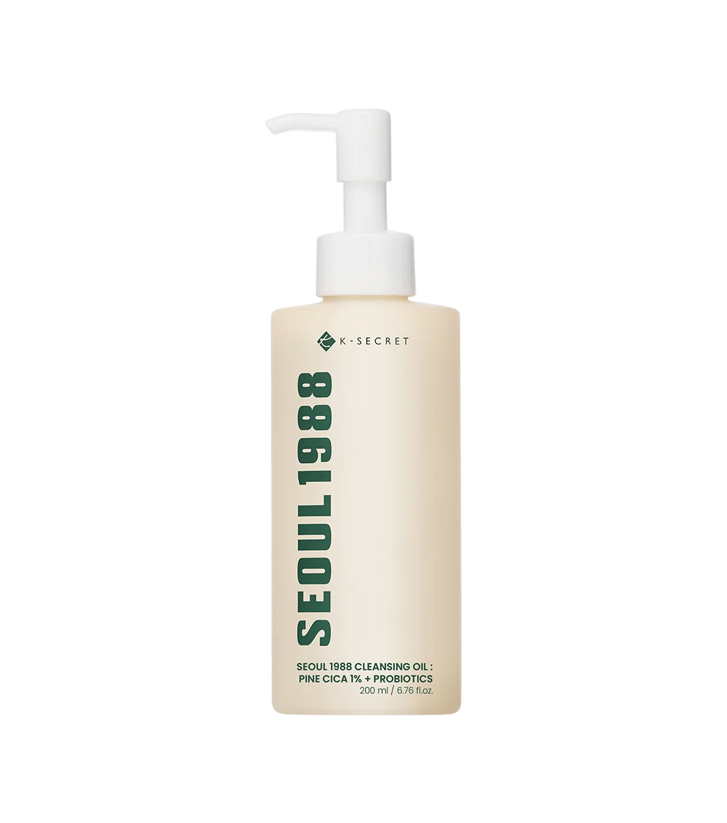 K-secret Seoul 1988 Cleansing Oil: Pine Cica 1% + Probiotics 200ml