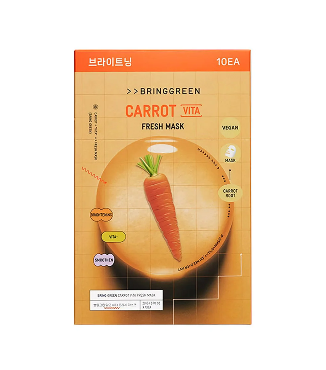 BRINGGREEN Carrot 90% Fresh Mask 1u