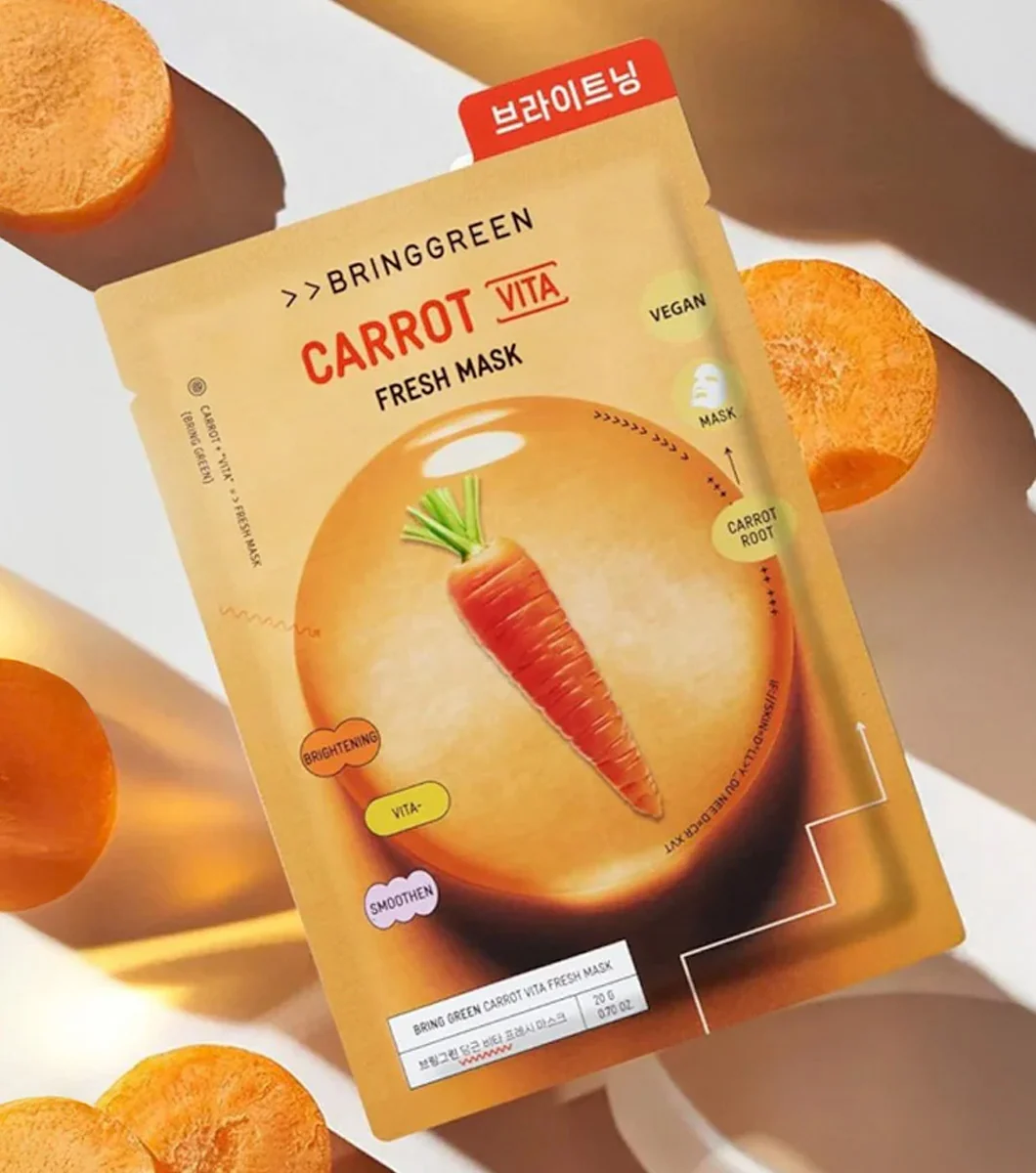 BRINGGREEN Carrot 90% Fresh Mask 1u