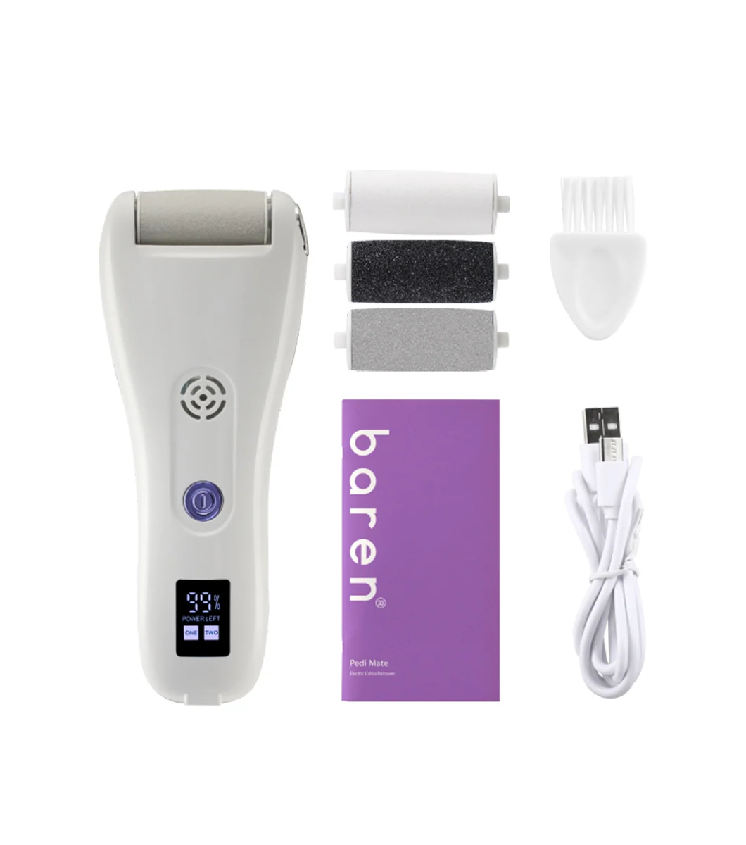 BAREN Pedi Mate Dual Power Removedor De Durezas Eléctrico