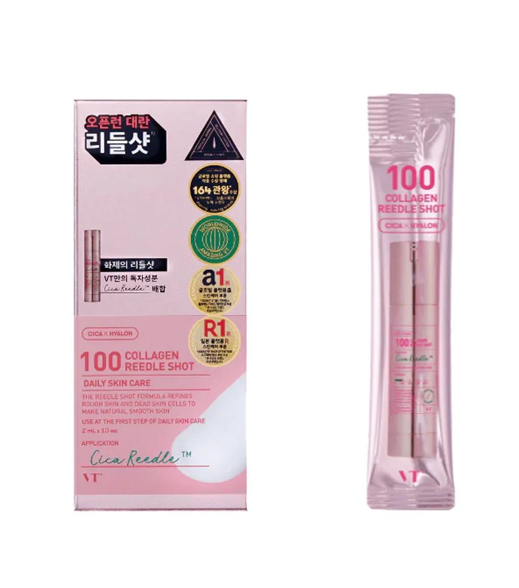 VT Cosmetics 10 mini unidades de serum con colágeno y microagujas