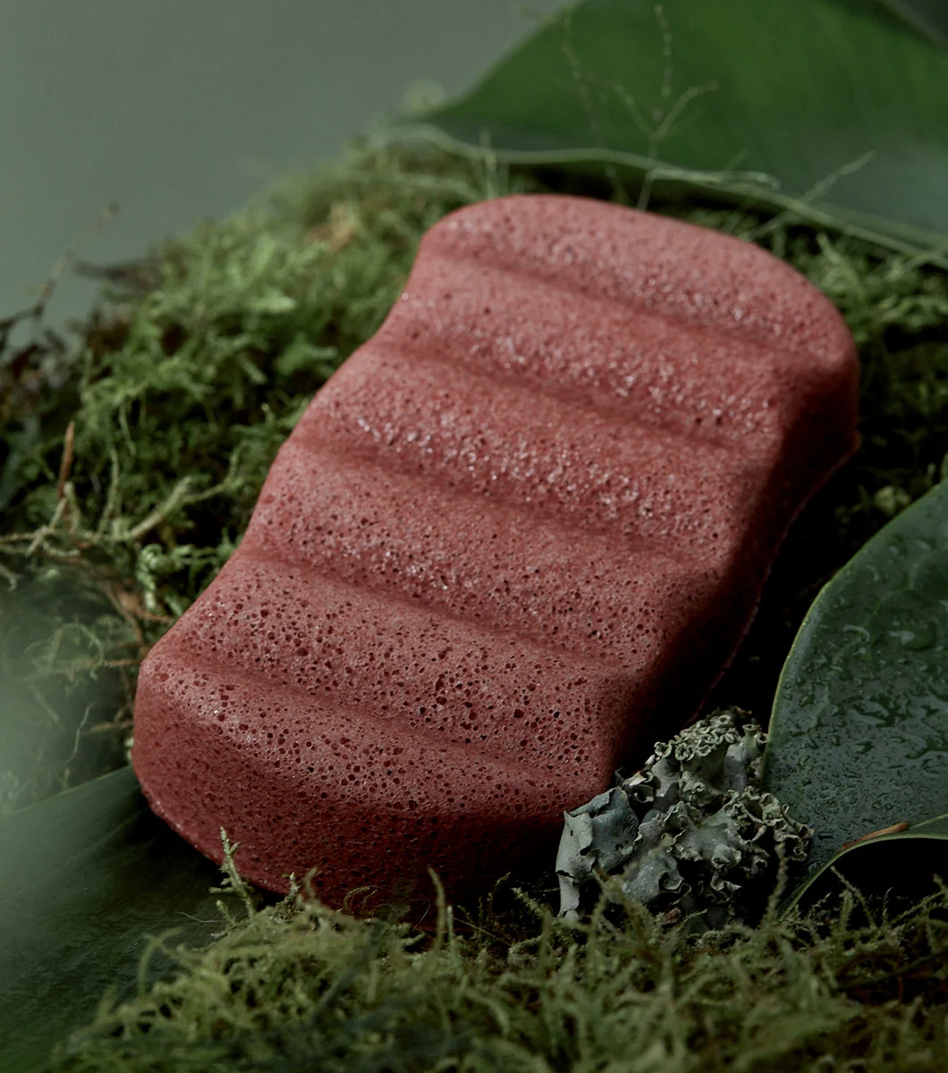 Konjac Original Esponja Corporal Arcilla Roja Francés