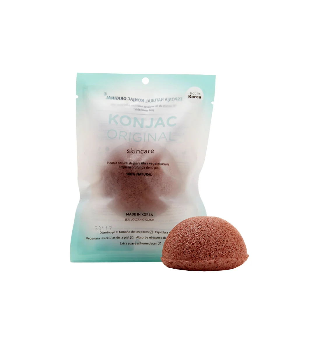 Konjac Original Esponja Facial Arcilla Volcánica de Jejú