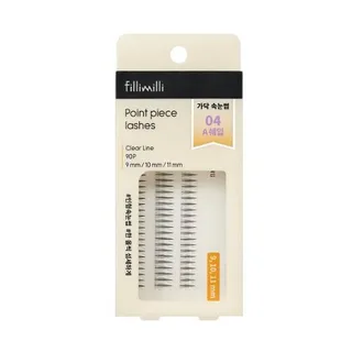 Skinko FILLIMILLI Point Piece Lashes 04 A Shape (9, 10, 11mm) (90 piezas) Pestañas Postizas