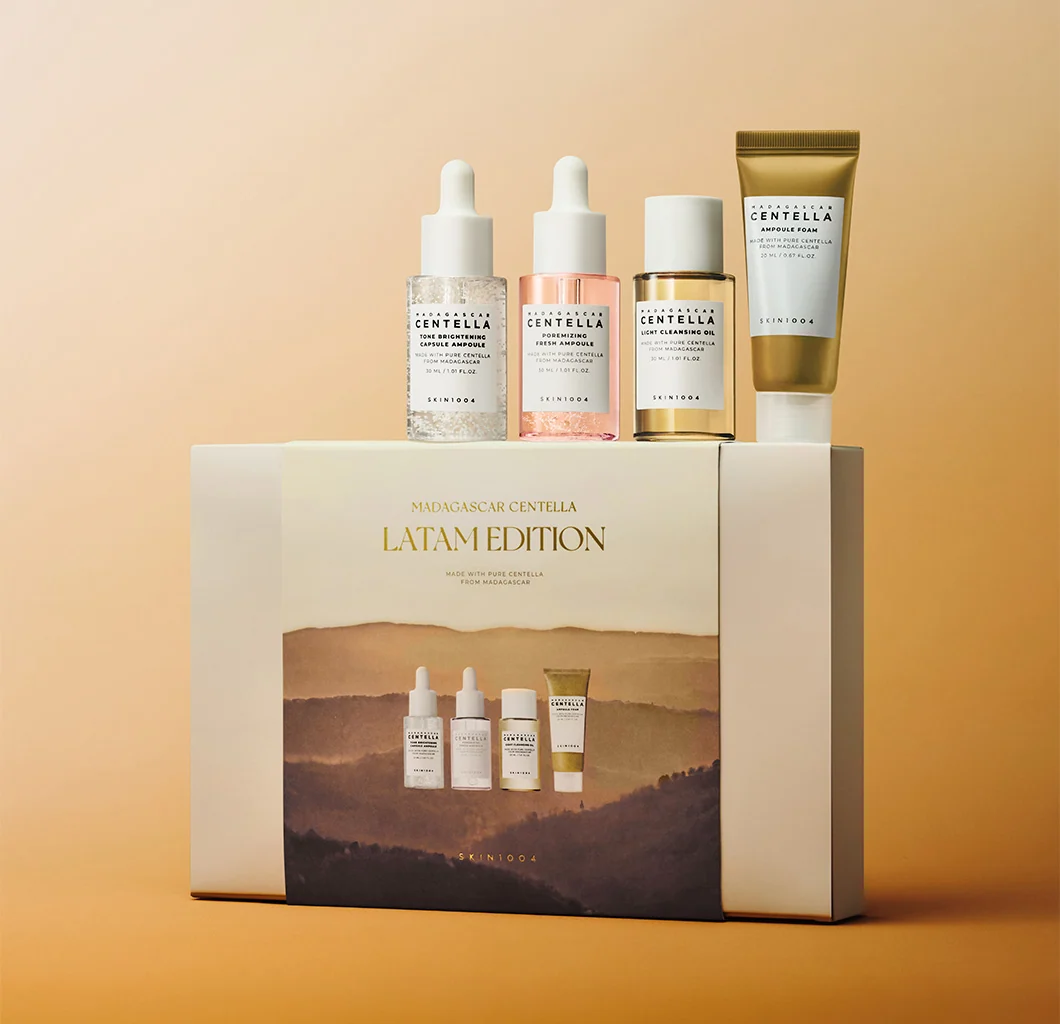 Skinko SKIN1004 Kit Rutina Facial Luminosidad y Tratamiento Centella De Madagascar Edicion LATAM