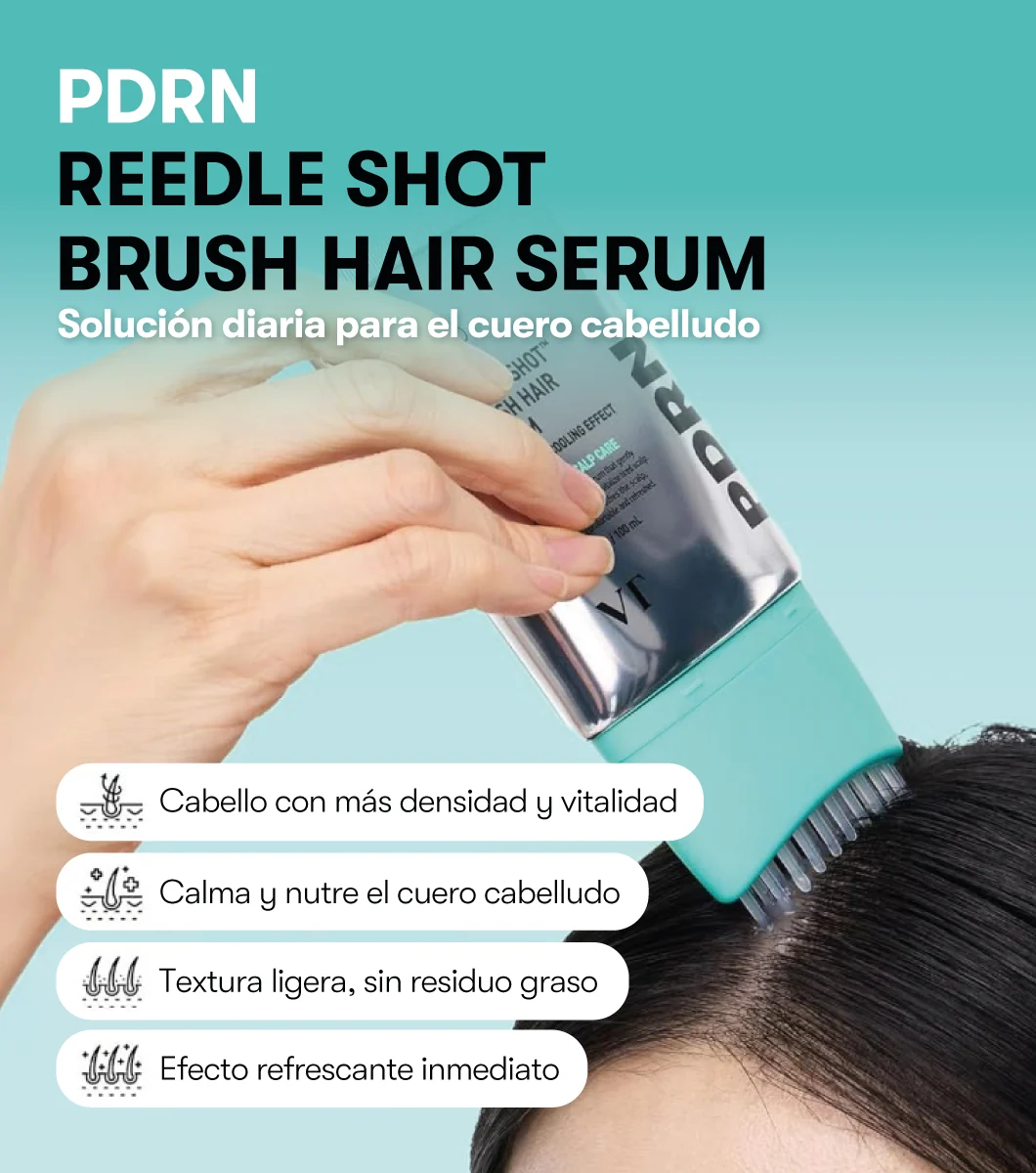 Skinko VT COSMETICS PDRN Reedle Shot Brush Hair Serum 100ml