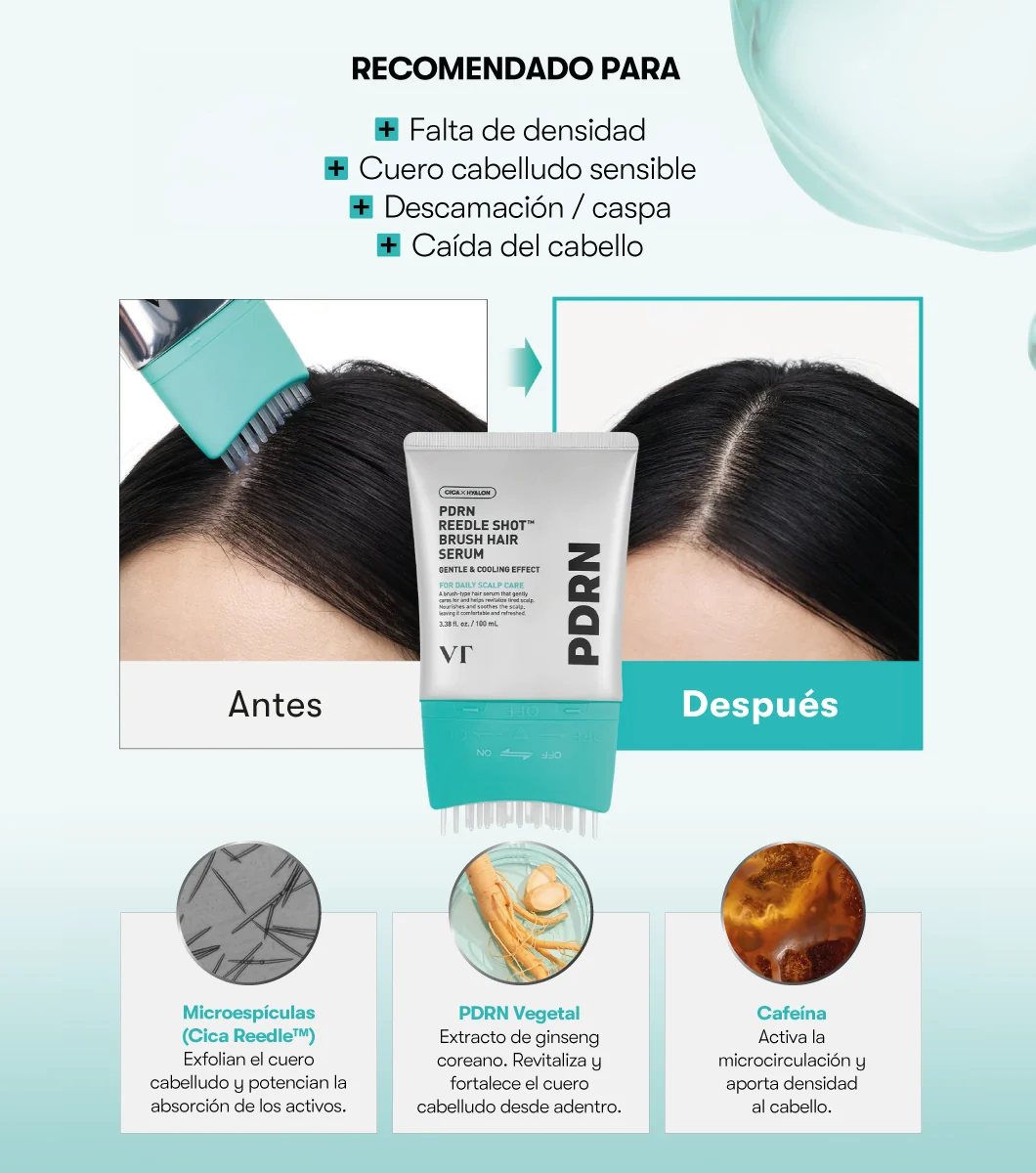 Skinko VT COSMETICS PDRN Reedle Shot Brush Hair Serum 100ml