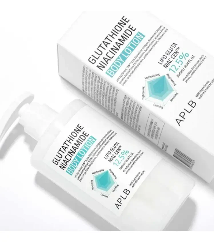 APLB Locion Corporal Glutation Niacinamida Centella Asiática 12,3 % Crema Corporal Iluminadora 300ml